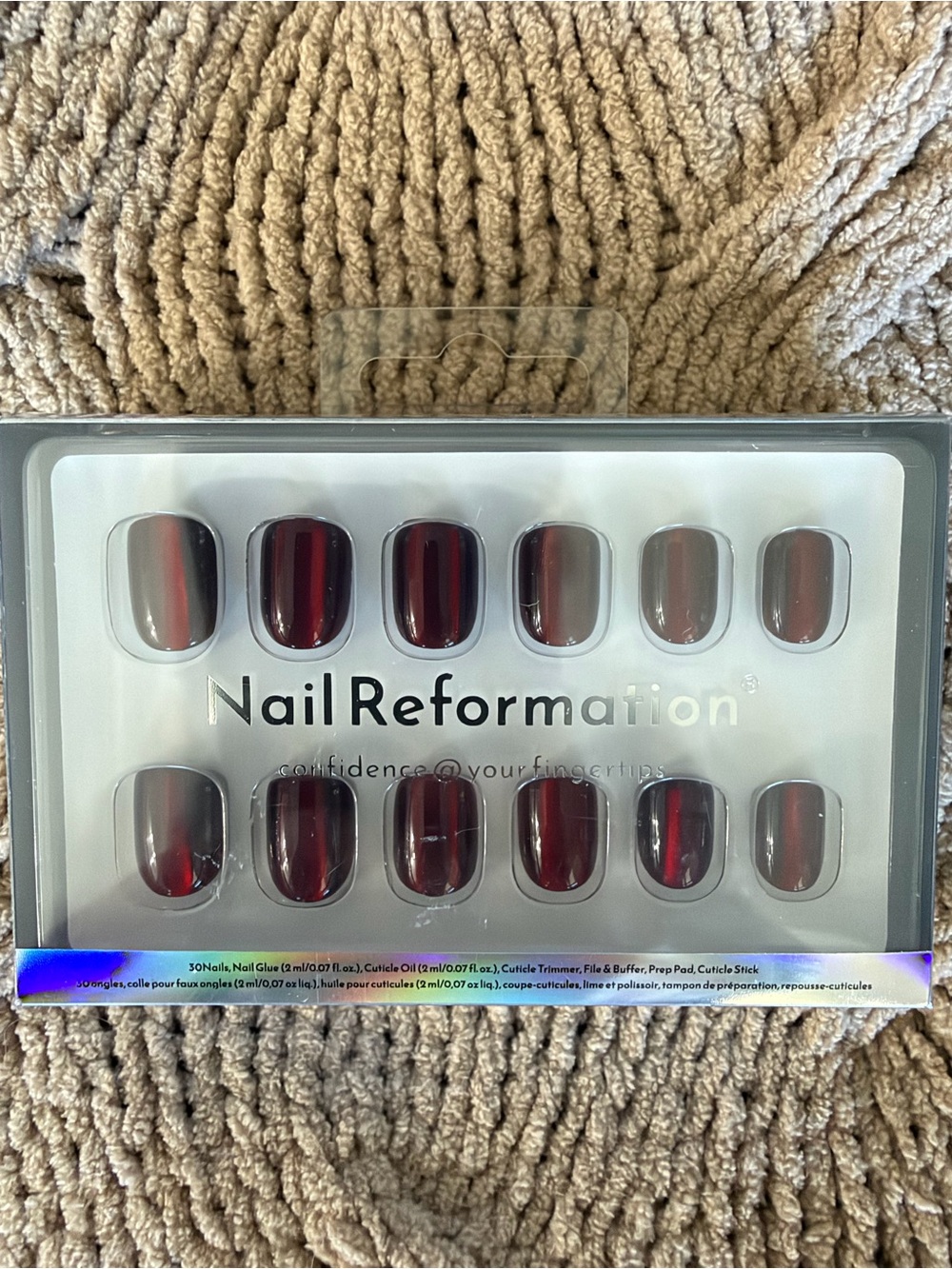 Nail Reformation - Blood Mary - Short Square Press-On Nails Set New! Halloween!